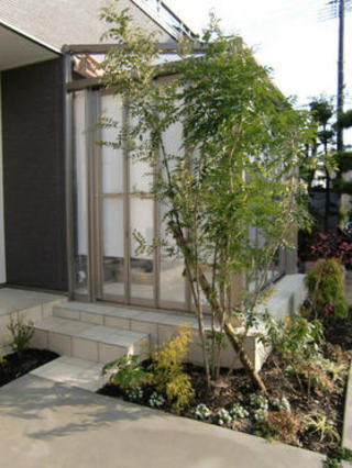 門柱リフォームとガーデンルームの工事　熊本市K邸2010年12月